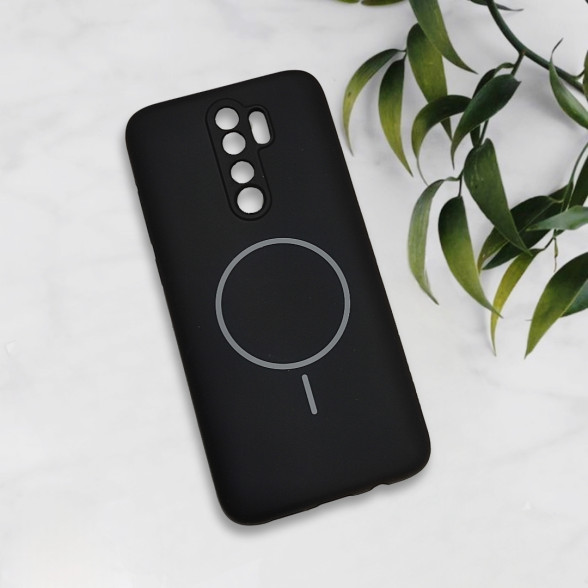 قاب سیلیکونی اورجینال طرح مگ سیف Xiaomi Redmi Note 8 Pro