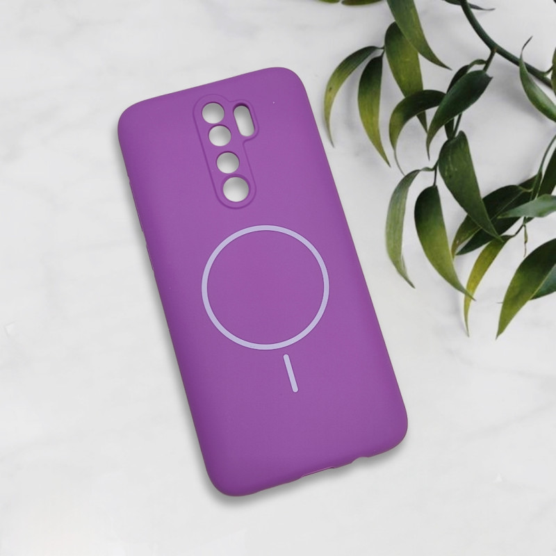 قاب سیلیکونی اورجینال طرح مگ سیف Xiaomi Redmi Note 8 Pro