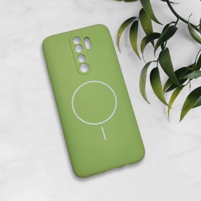 قاب سیلیکونی اورجینال طرح مگ سیف Xiaomi Redmi Note 8 Pro