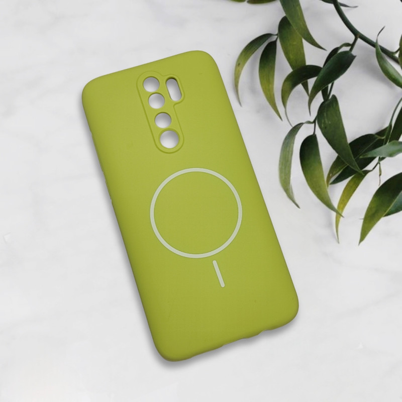 قاب سیلیکونی اورجینال طرح مگ سیف Xiaomi Redmi Note 8 Pro