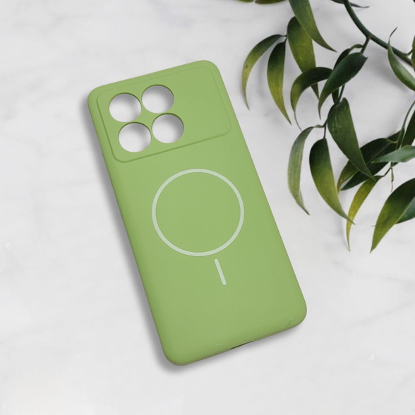 قاب سیلیکونی اورجینال طرح مگ سیف Xiaomi Poco X6 Pro