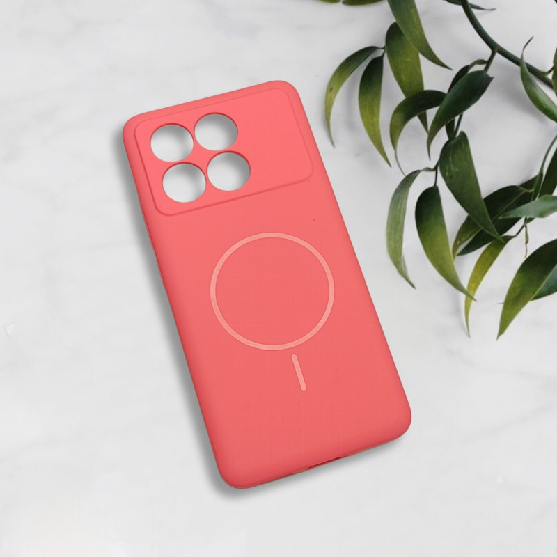 قاب سیلیکونی اورجینال طرح مگ سیف Xiaomi Poco X6 Pro