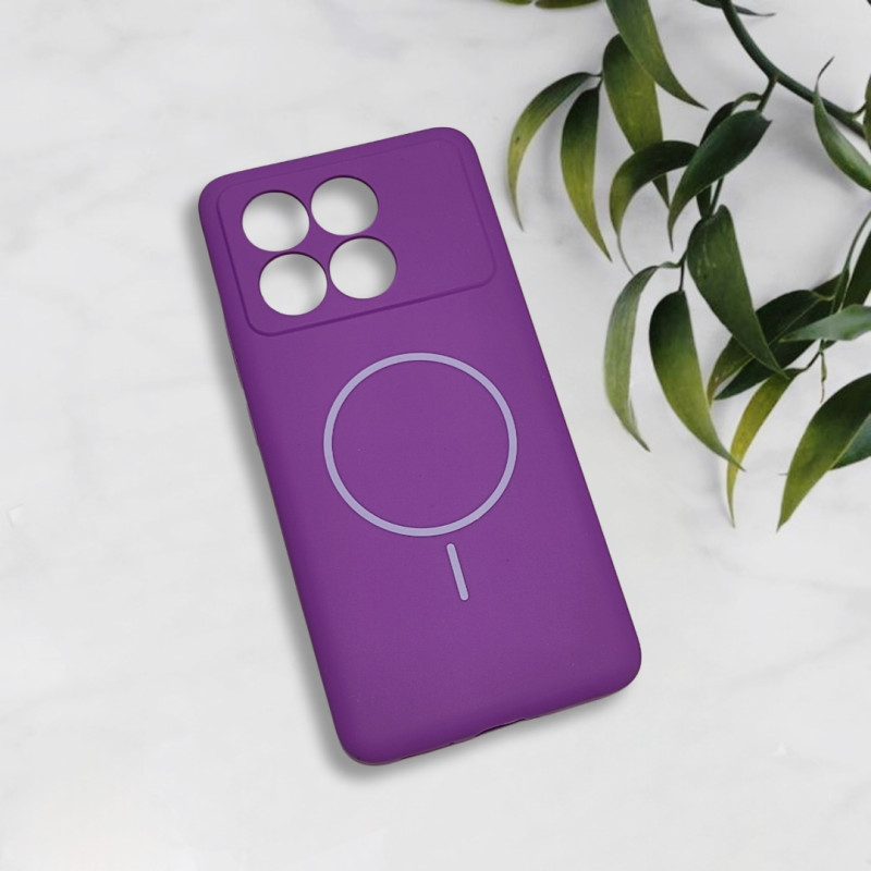 قاب سیلیکونی اورجینال طرح مگ سیف Xiaomi Poco X6 Pro