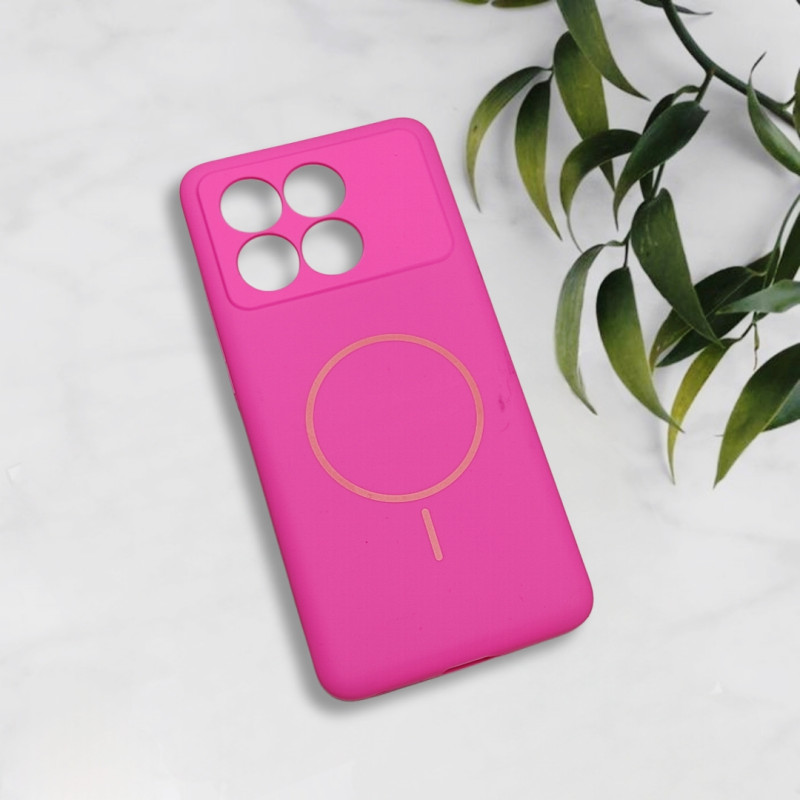 قاب سیلیکونی اورجینال طرح مگ سیف Xiaomi Poco X6 Pro