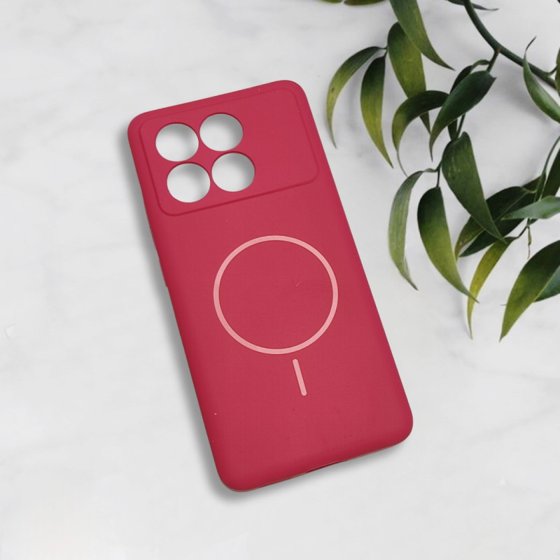 قاب سیلیکونی اورجینال طرح مگ سیف Xiaomi Poco X6 Pro