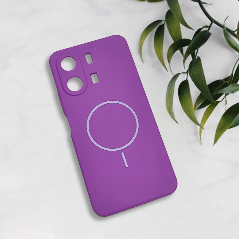 قاب سیلیکونی اورجینال طرح مگ سیف Xiaomi Redmi 13C / Poco C65