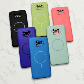 قاب سیلیکونی اورجینال طرح مگ سیف Xiaomi Poco X3 / X3 NFC / X3 Pro
