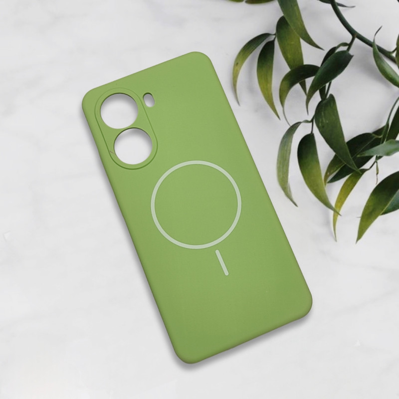 قاب سیلیکونی اورجینال طرح مگ سیف Xiaomi Poco X7 Pro