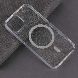 قاب شفاف اکلیلی طرح مگ سیف Iphone 16