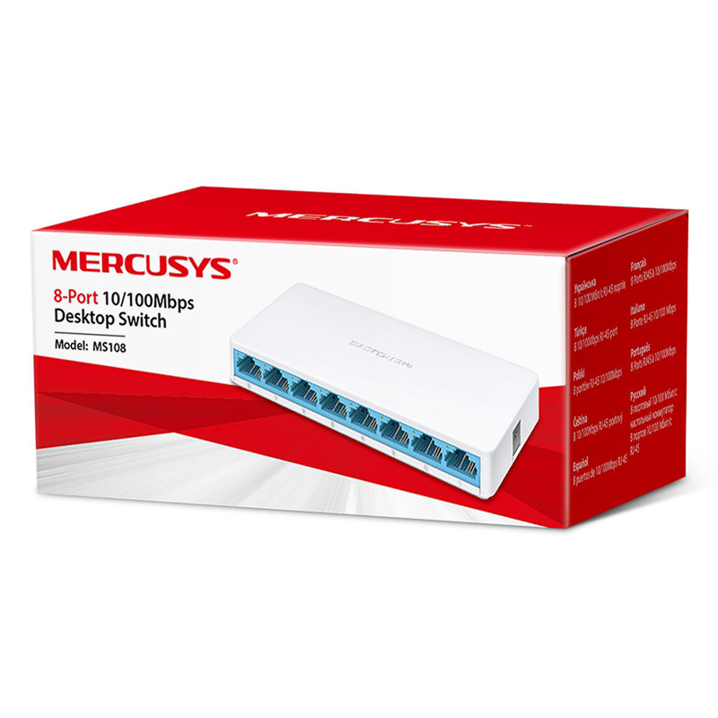 سوییچ 8 پورت شبکه Mercusys مدل MS108