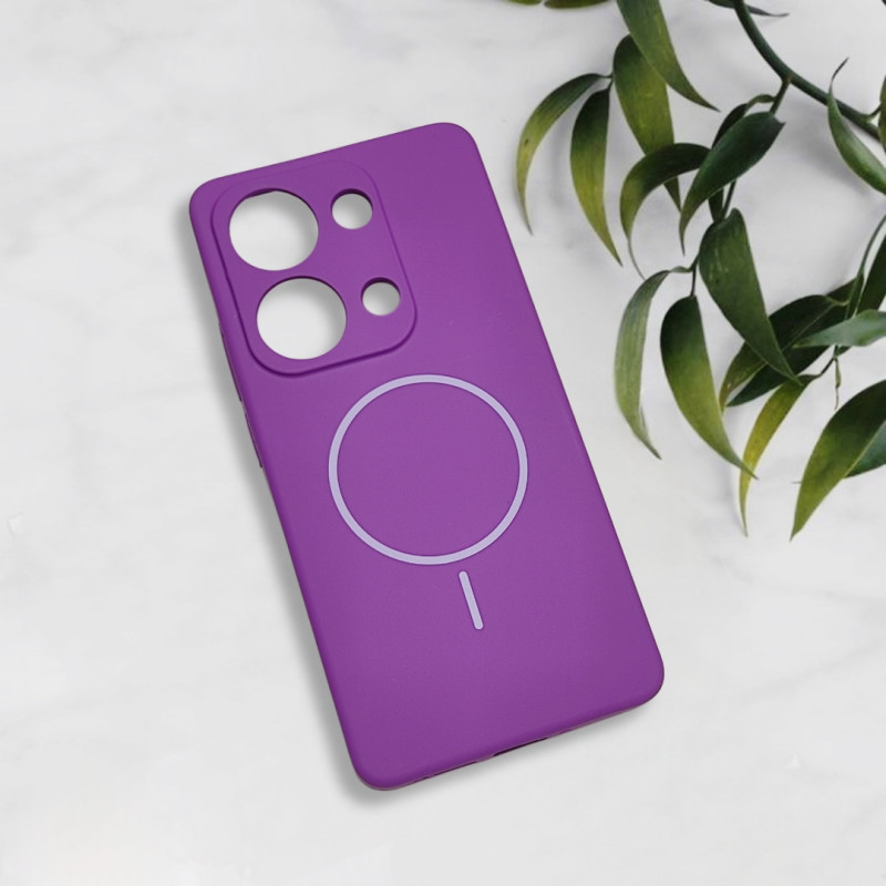 قاب سیلیکونی اورجینال طرح مگ سیف Xiaomi Redmi Note 13 Pro 4G