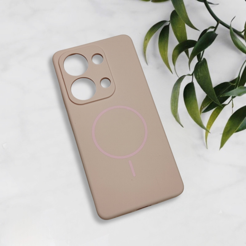 قاب سیلیکونی اورجینال طرح مگ سیف Xiaomi Redmi Note 13 Pro 4G