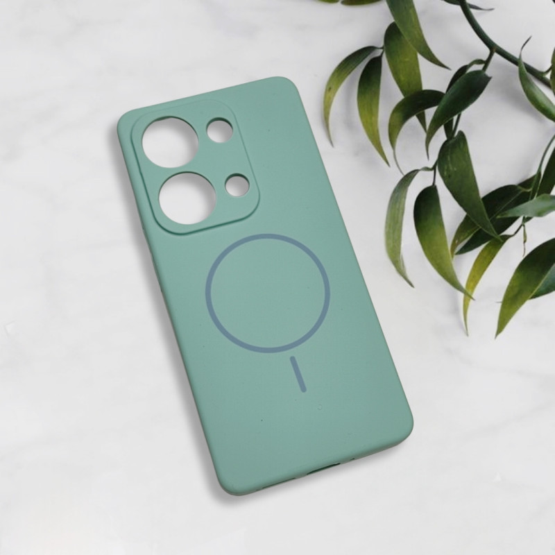قاب سیلیکونی اورجینال طرح مگ سیف Xiaomi Redmi Note 13 Pro 4G