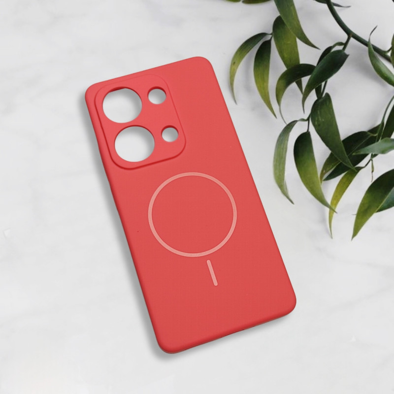قاب سیلیکونی اورجینال طرح مگ سیف Xiaomi Redmi Note 13 Pro 4G