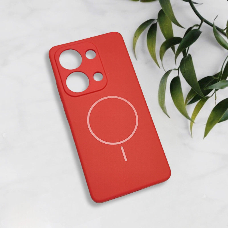 قاب سیلیکونی اورجینال طرح مگ سیف Xiaomi Redmi Note 13 Pro 4G