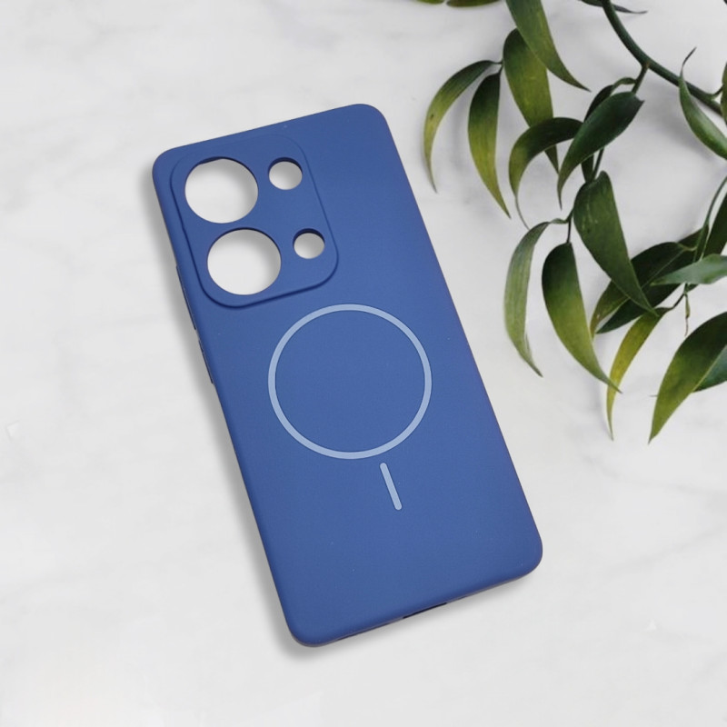 قاب سیلیکونی اورجینال طرح مگ سیف Xiaomi Redmi Note 13 Pro 4G