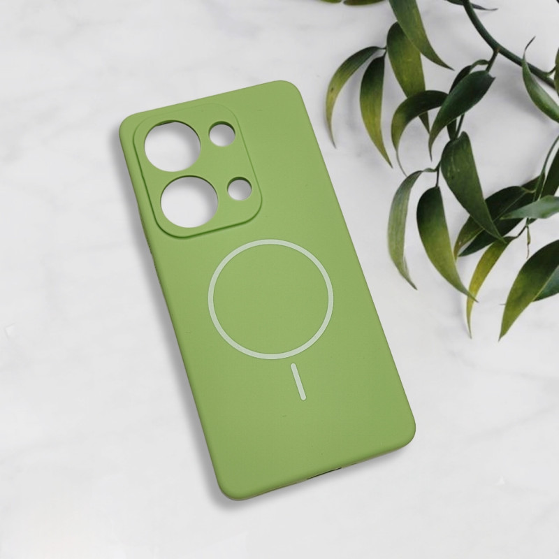 قاب سیلیکونی اورجینال طرح مگ سیف Xiaomi Redmi Note 13 Pro 4G