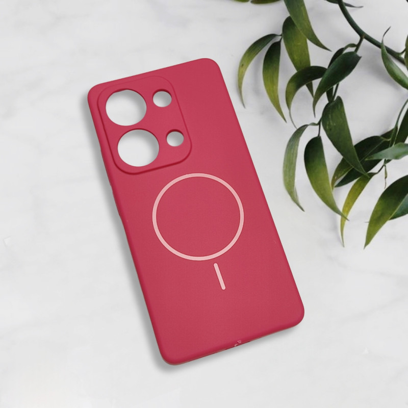 قاب سیلیکونی اورجینال طرح مگ سیف Xiaomi Redmi Note 13 Pro 4G