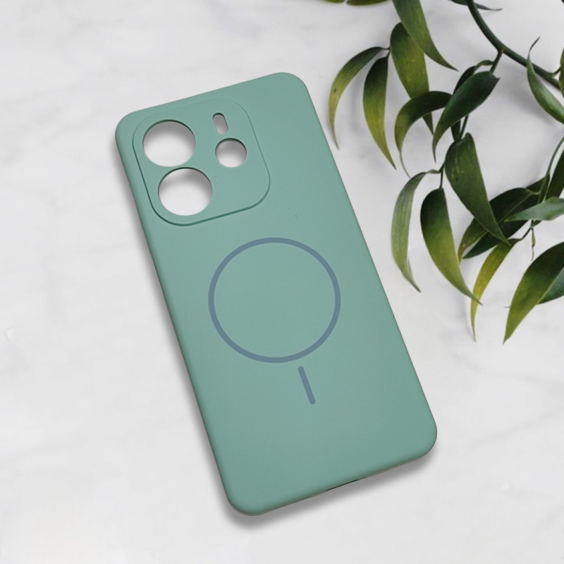 قاب سیلیکونی اورجینال طرح مگ سیف Xiaomi Redmi Note 14
