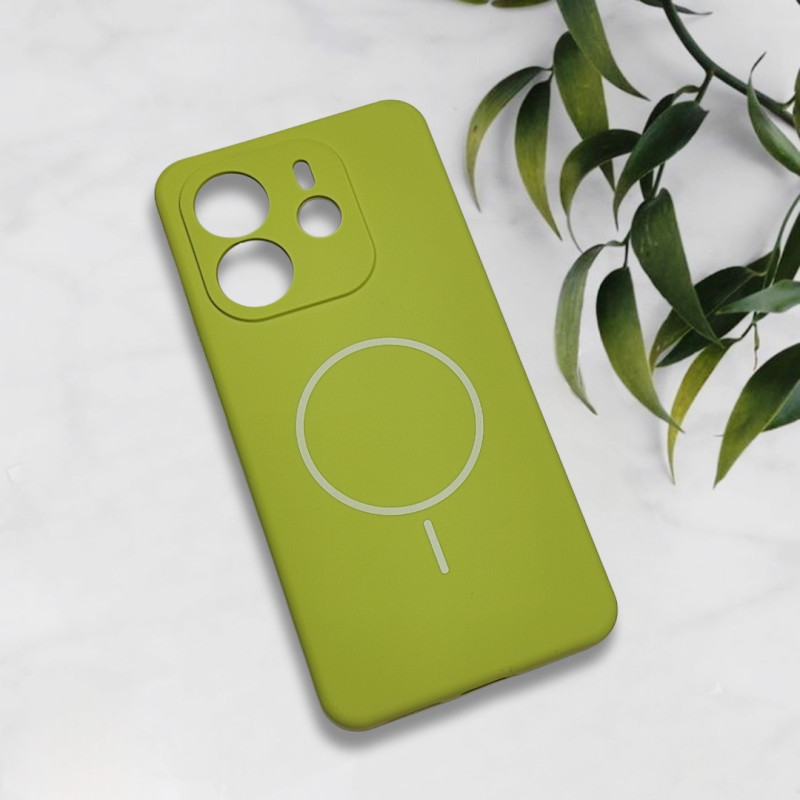 قاب سیلیکونی اورجینال طرح مگ سیف Xiaomi Redmi Note 14