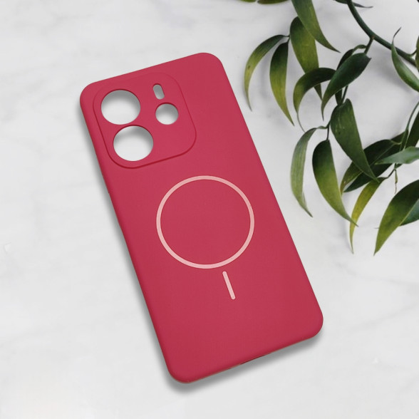 قاب سیلیکونی اورجینال طرح مگ سیف Xiaomi Redmi Note 14