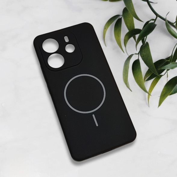 قاب سیلیکونی اورجینال طرح مگ سیف Xiaomi Redmi Note 14