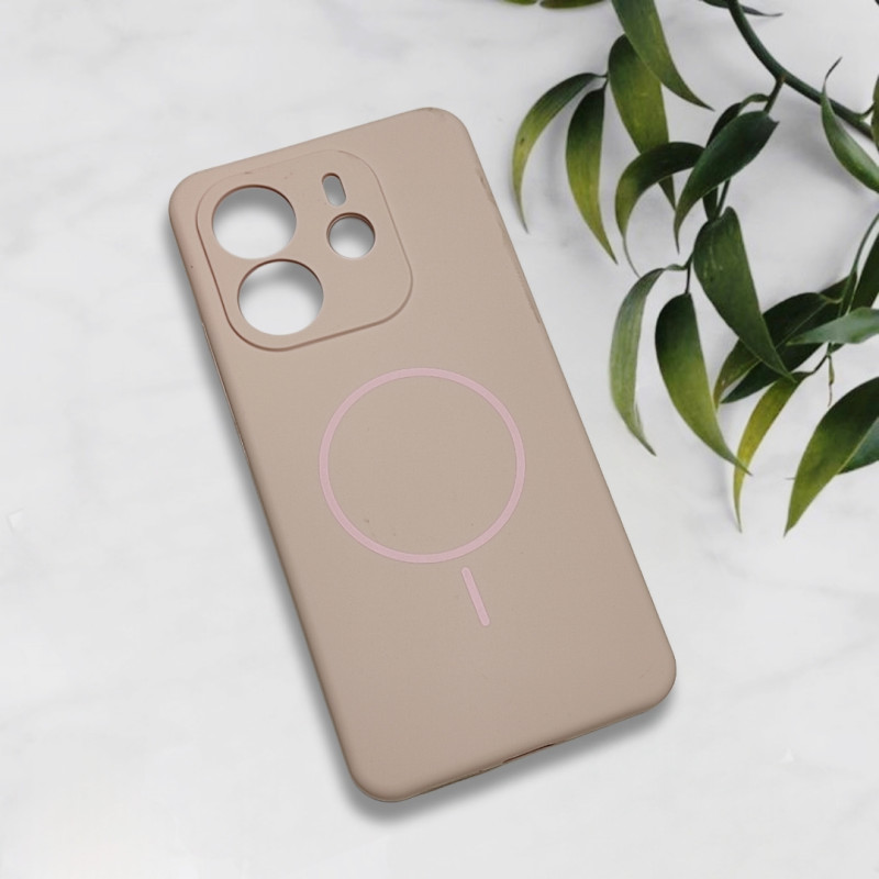 قاب سیلیکونی اورجینال طرح مگ سیف Xiaomi Redmi Note 14