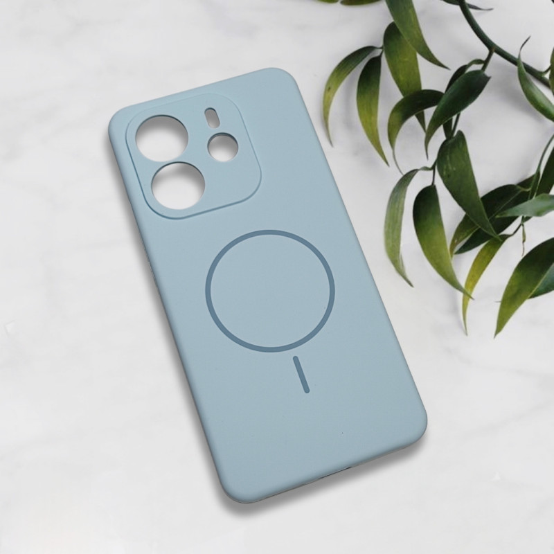 قاب سیلیکونی اورجینال طرح مگ سیف Xiaomi Redmi Note 14