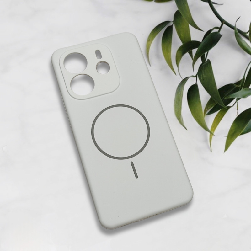 قاب سیلیکونی اورجینال طرح مگ سیف Xiaomi Redmi Note 14