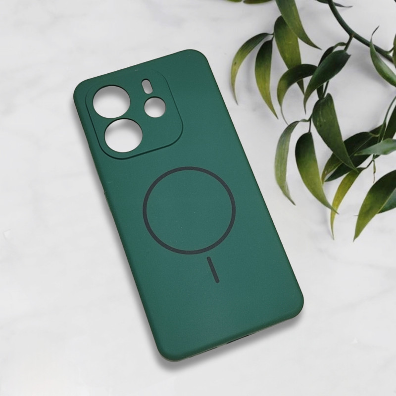 قاب سیلیکونی اورجینال طرح مگ سیف Xiaomi Redmi Note 14