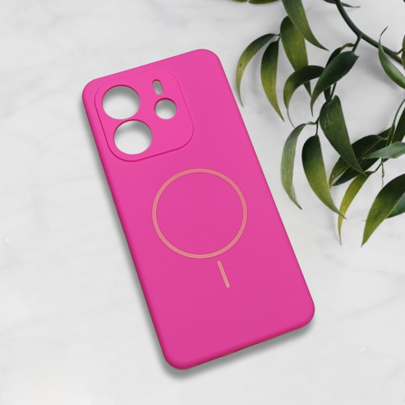 قاب سیلیکونی اورجینال طرح مگ سیف Xiaomi Redmi Note 14
