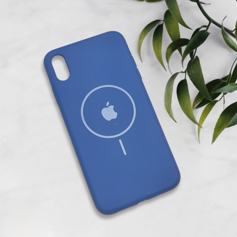 قاب سیلیکونی اورجینال طرح مگ سیف iPhone Xs Max