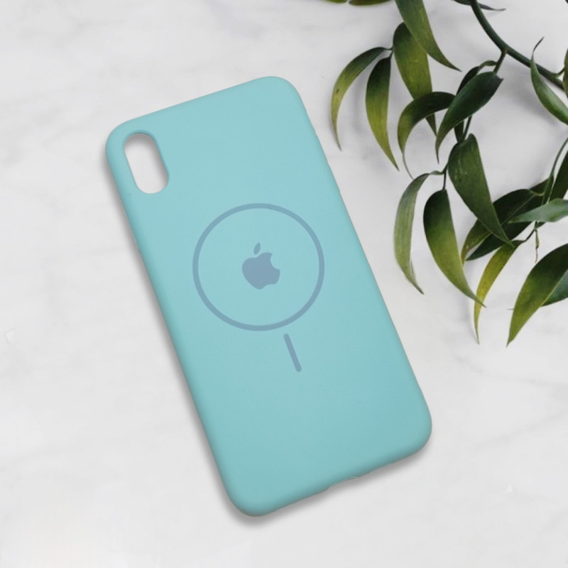 قاب سیلیکونی اورجینال طرح مگ سیف iPhone Xs Max