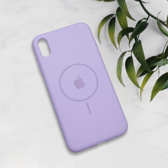 قاب سیلیکونی اورجینال طرح مگ سیف iPhone Xs Max