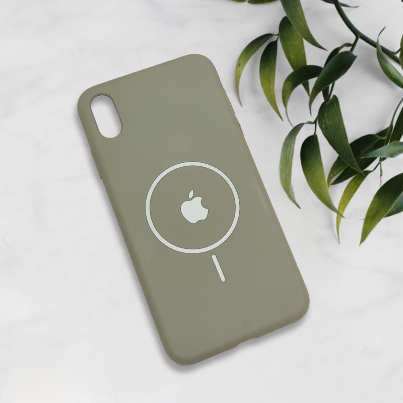 قاب سیلیکونی اورجینال طرح مگ سیف iPhone Xs Max