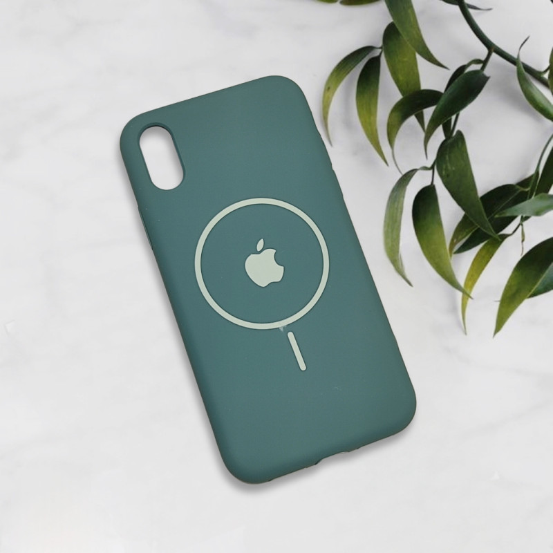 قاب سیلیکونی اورجینال طرح مگ سیف iPhone X / Xs