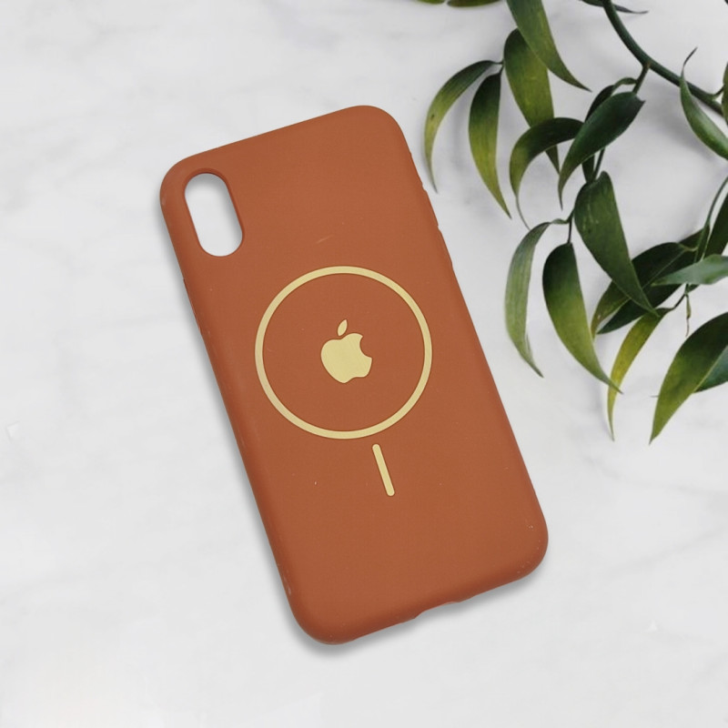 قاب سیلیکونی اورجینال طرح مگ سیف iPhone X / Xs