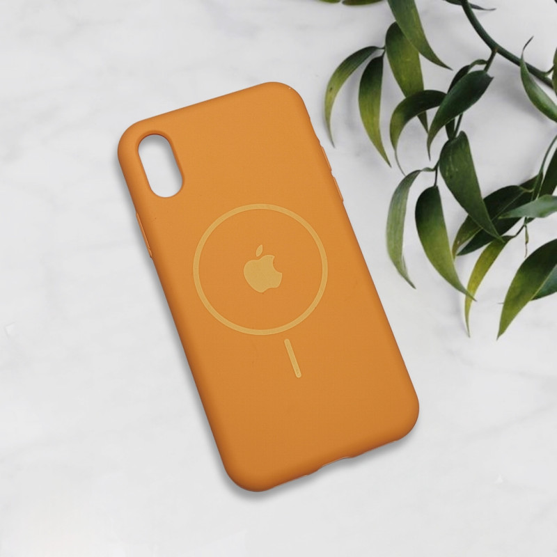 قاب سیلیکونی اورجینال طرح مگ سیف iPhone X / Xs