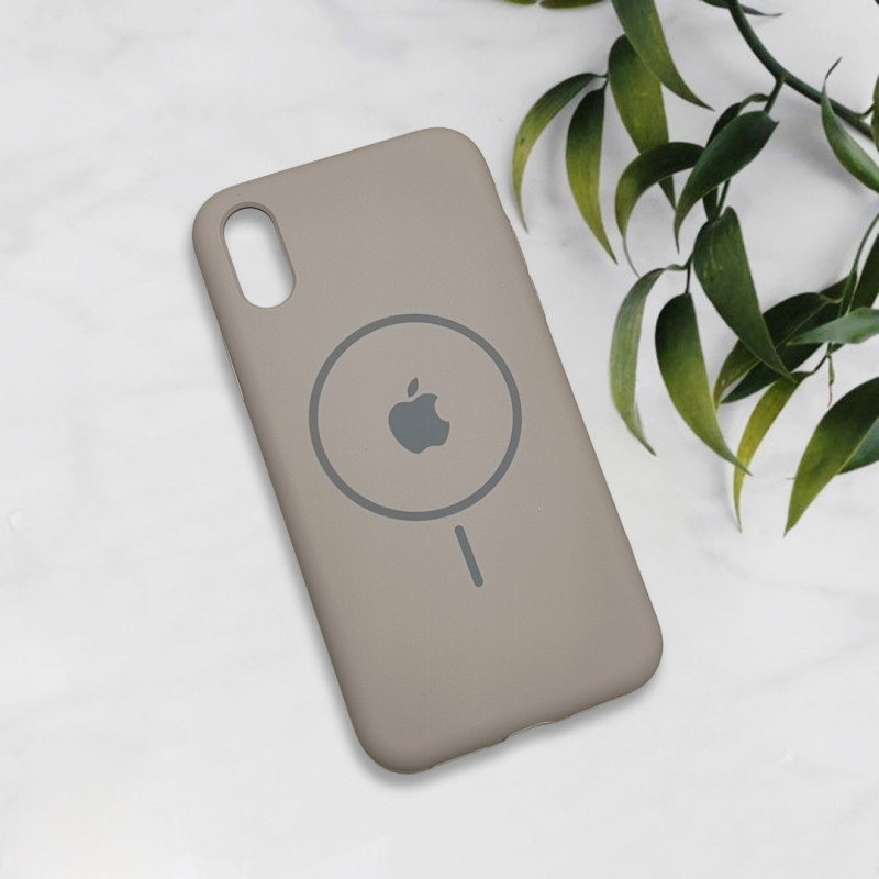 قاب سیلیکونی اورجینال طرح مگ سیف iPhone X / Xs