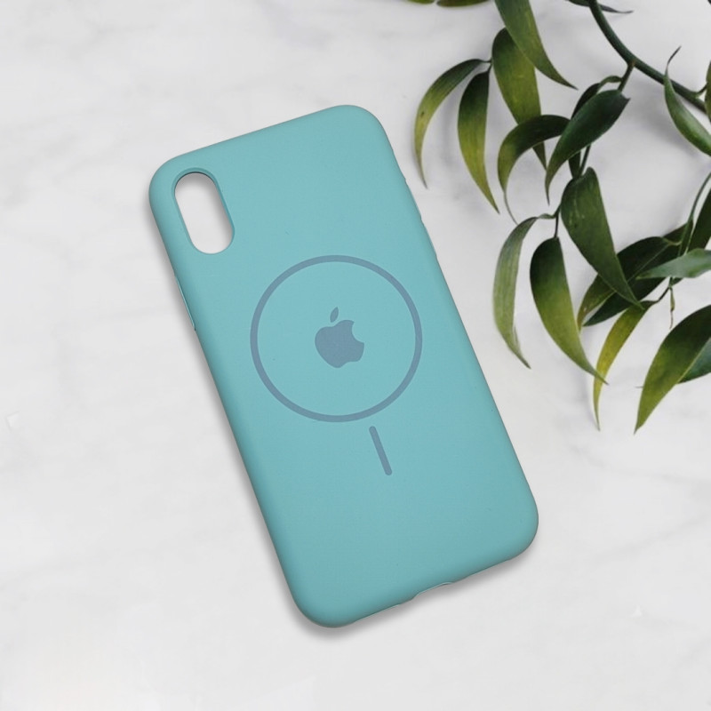 قاب سیلیکونی اورجینال طرح مگ سیف iPhone X / Xs