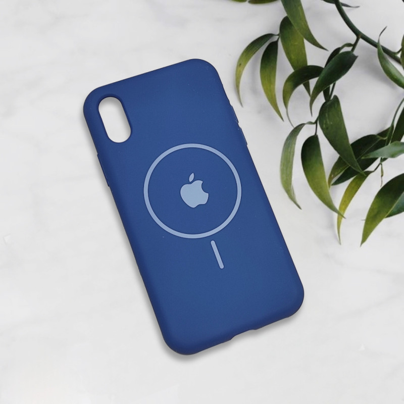قاب سیلیکونی اورجینال طرح مگ سیف iPhone X / Xs