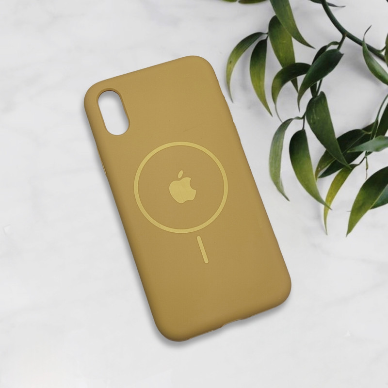 قاب سیلیکونی اورجینال طرح مگ سیف iPhone X / Xs