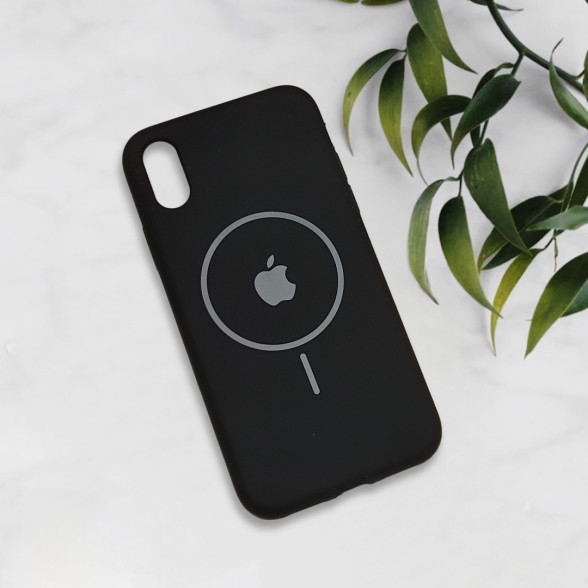 قاب سیلیکونی اورجینال طرح مگ سیف iPhone X / Xs