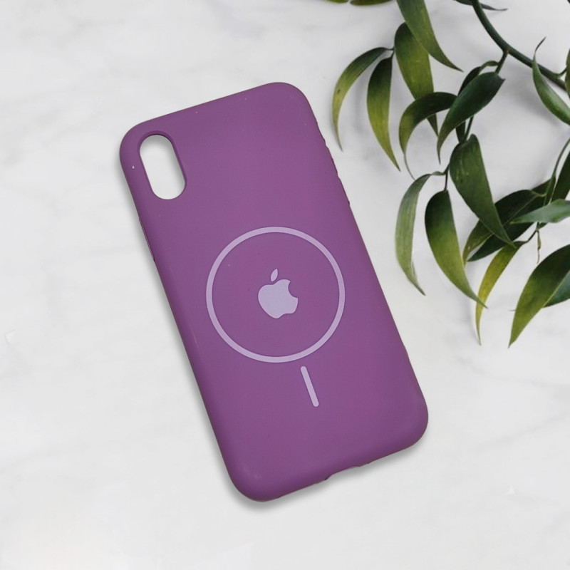 قاب سیلیکونی اورجینال طرح مگ سیف iPhone X / Xs