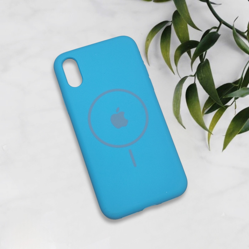 قاب سیلیکونی اورجینال طرح مگ سیف iPhone X / Xs