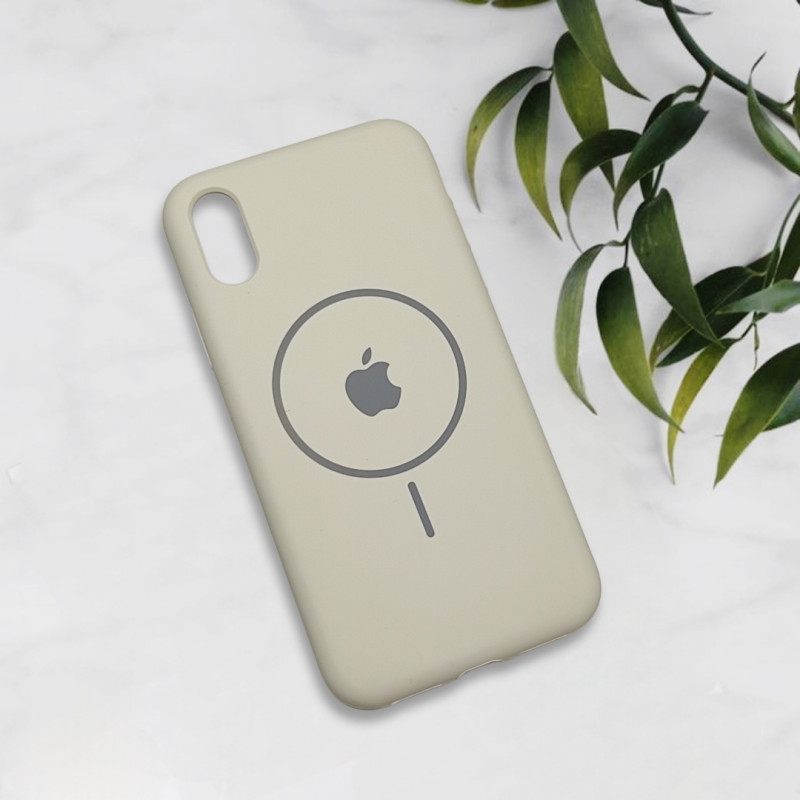 قاب سیلیکونی اورجینال طرح مگ سیف iPhone X / Xs