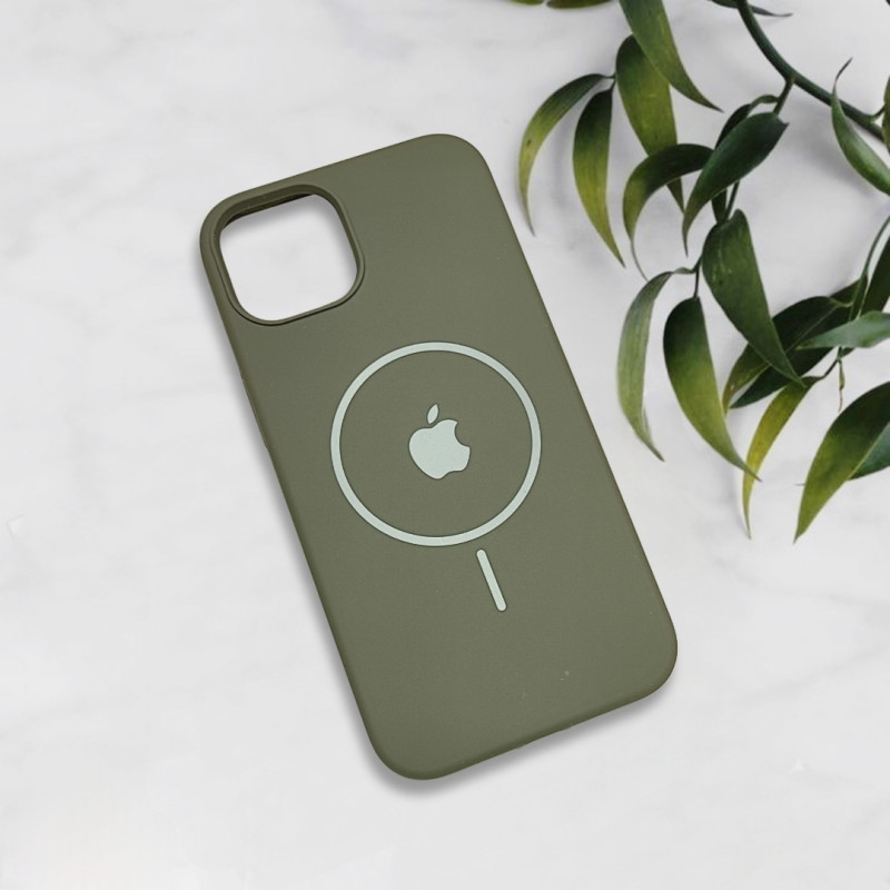 قاب سیلیکونی اورجینال طرح مگ سیف iPhone 13 / 14