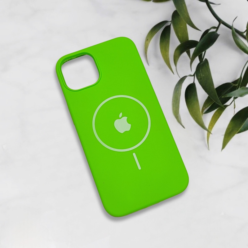 قاب سیلیکونی اورجینال طرح مگ سیف iPhone 13 / 14