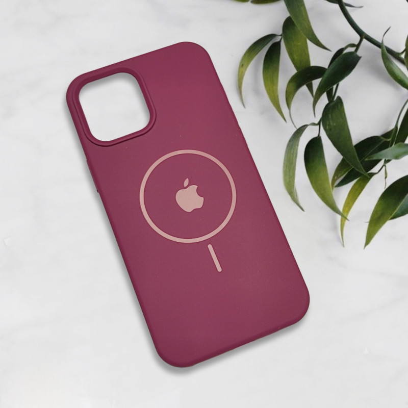 قاب سیلیکونی اورجینال طرح مگ سیف iPhone 12 Pro Max