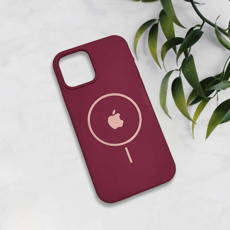 قاب سیلیکونی اورجینال طرح مگ سیف iPhone 12 / 12 Pro